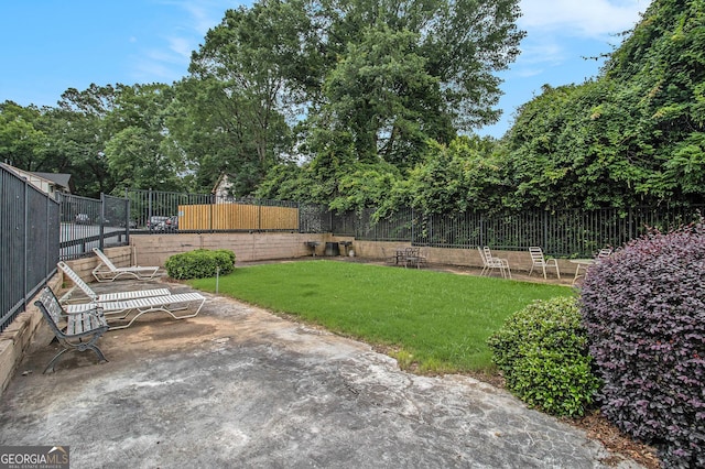 1225 Church St Unit A, Decatur, GA 30030 - fenced backyard featuring a patio area