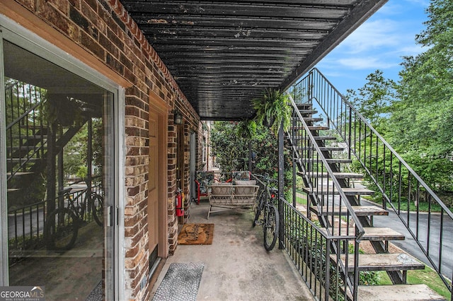1225 Church St Unit A, Decatur, GA 30030 - view of patio featuring stairs