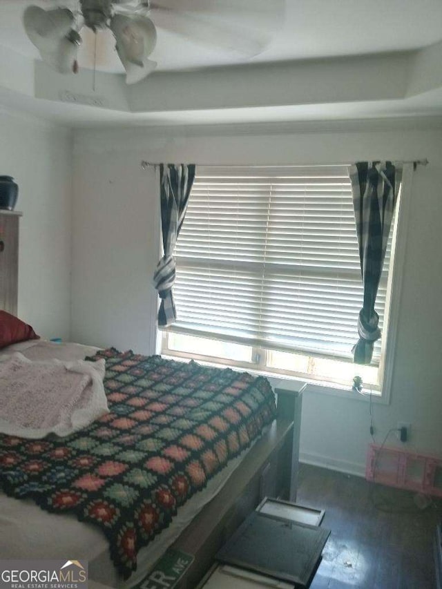 143 Delane Dr, Dallas, GA 30157 - bedroom featuring a ceiling fan and wood finished floors