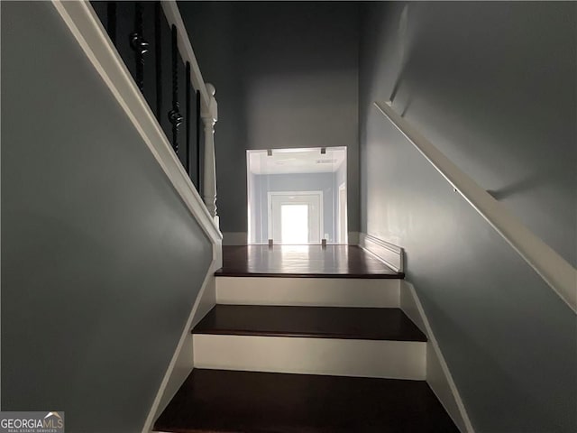 view of stairs