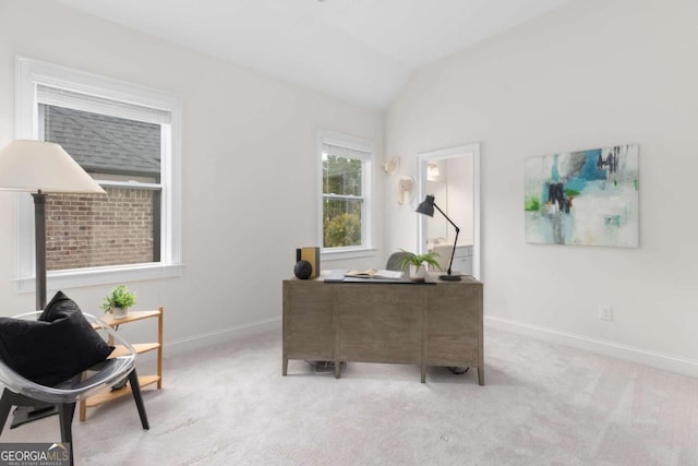 bedroom featuring visible vents, baseboards, and light colored carpet
