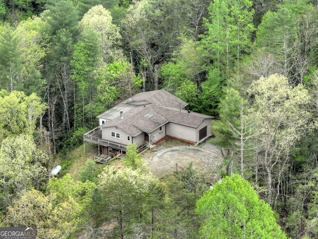 3035 Murphy Hwy, Mineral Bluff, GA 30559 - drone / aerial view featuring a wooded view