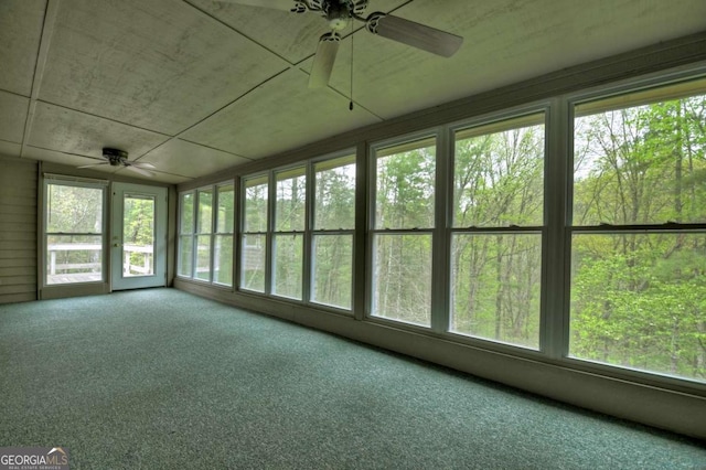 3035 Murphy Hwy, Mineral Bluff, GA 30559 - unfurnished sunroom featuring plenty of natural light and carpet floors