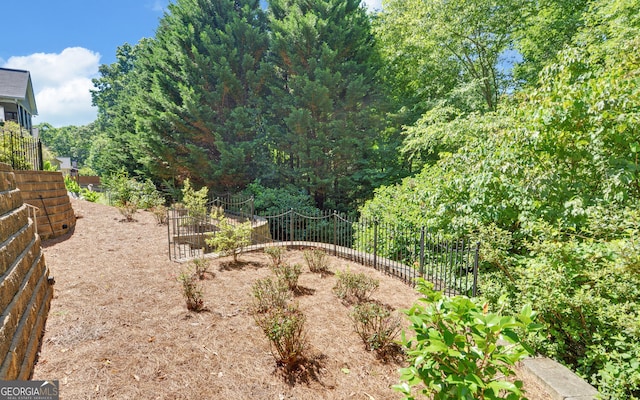 922 Brenau Point Dr, Gainesville, GA 30501 - view of yard with fence