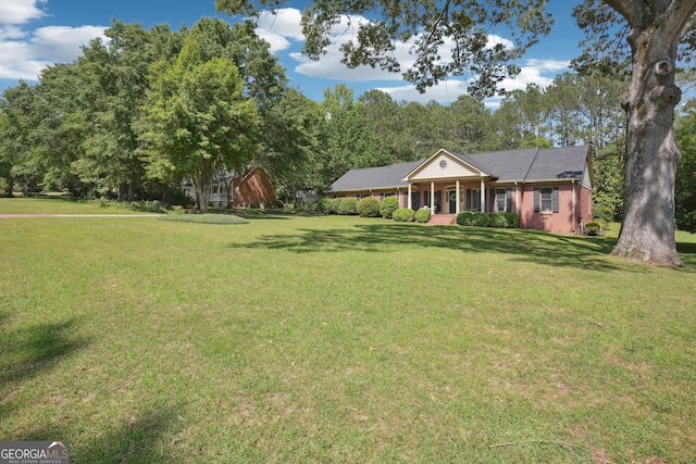 109 Old Virginia Cir, Jonesboro, GA 30236 - greek revival house featuring a front lawn and covered porch