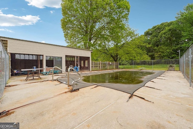 6545 Westbrook Rd, Gainesville, GA 30506 - view of pool featuring fence, a fenced in pool, and a patio area