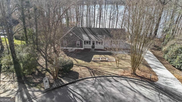 birds eye view of property