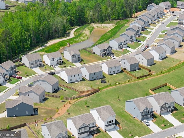 birds eye view of property featuring a residential view