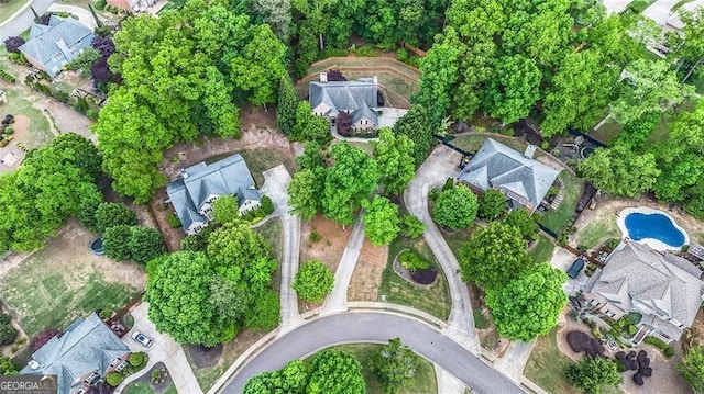 1235 Legend Run, Alpharetta, GA 30005 - aerial view of property's location featuring nearby suburban area