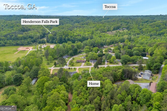 415 Scenic Dr, Toccoa, GA 30577 - drone / aerial view with a view of trees