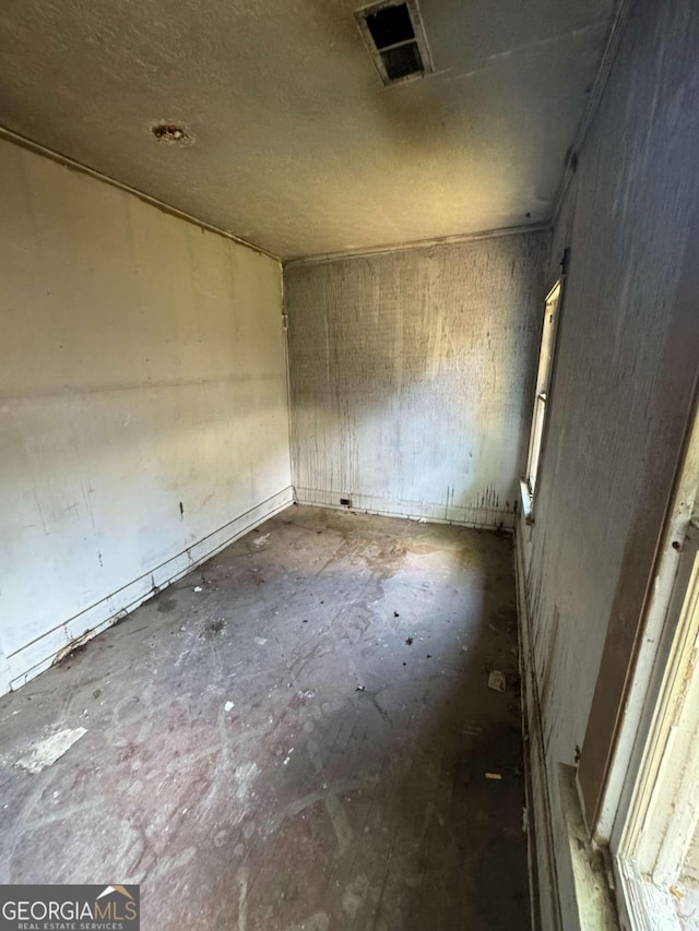 spare room with visible vents