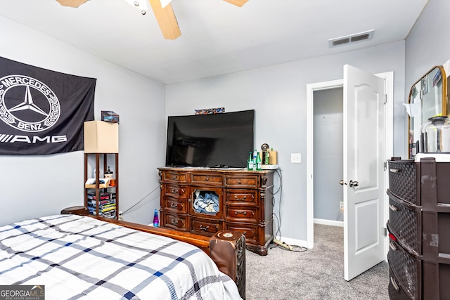 1114 Ivey Chase Pl, Dacula, GA 30019 - carpeted bedroom featuring baseboards and a ceiling fan