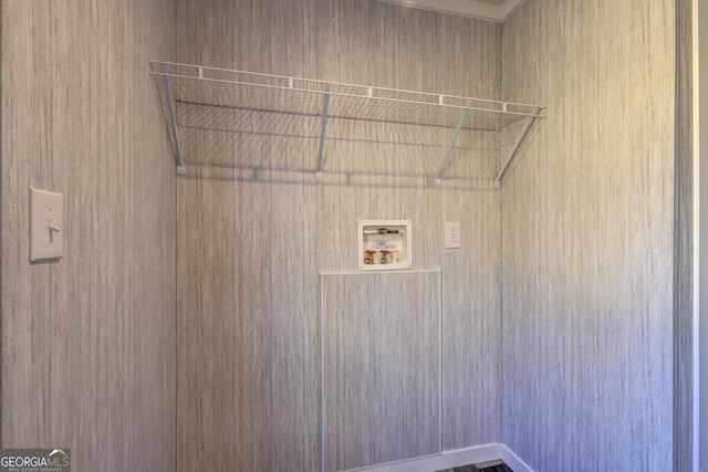 laundry room featuring washer hookup