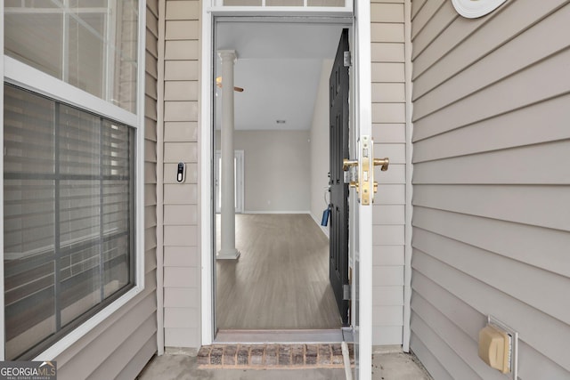 view of exterior entry
