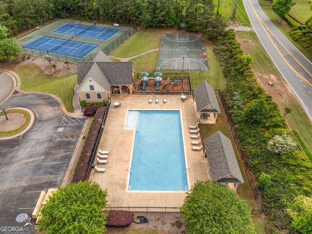 bird's eye view