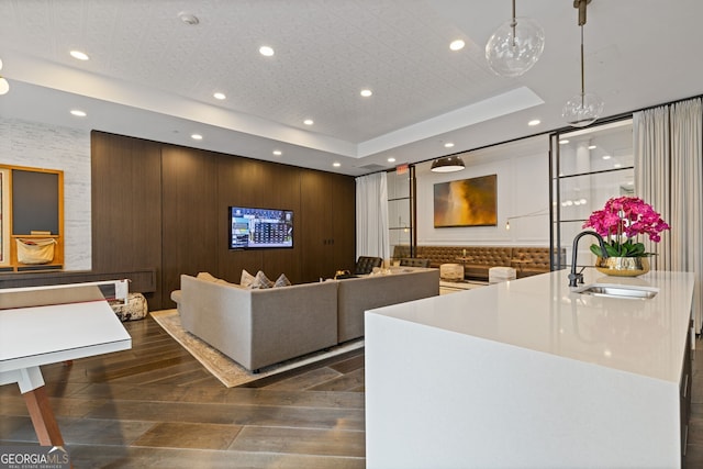 interior space featuring a sink