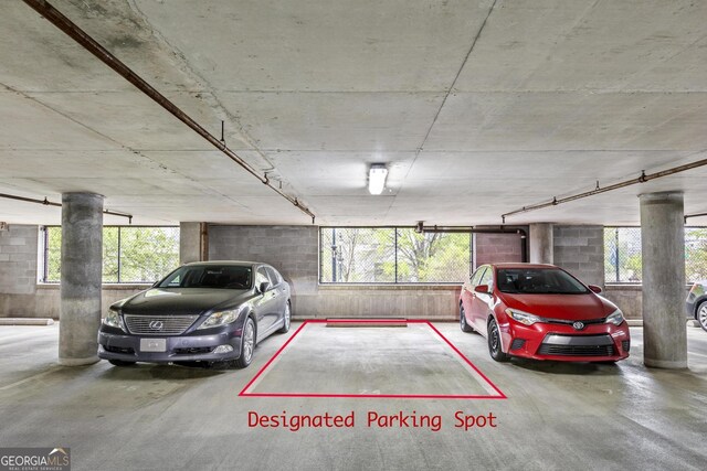 view of parking deck