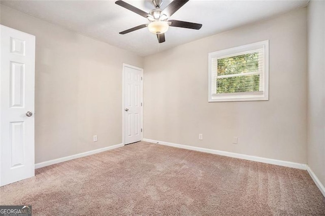 4004 Knightsbridge Rd, Kennesaw, GA 30144 - carpeted spare room featuring a ceiling fan and baseboards