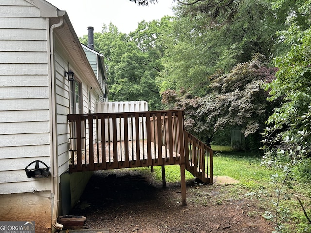1047 Plantation Way NW, Kennesaw, GA 30144 - wooden deck featuring stairs