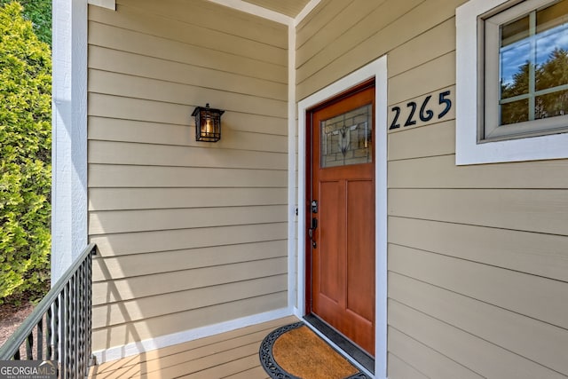 view of entrance to property