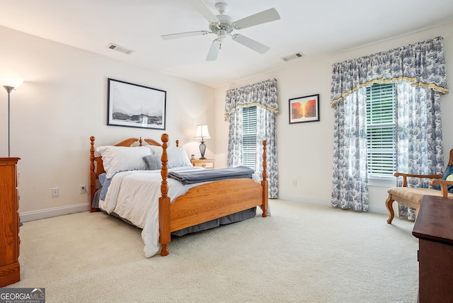 147 S Pine Cove Dr, Lagrange, GA 30240 - carpeted bedroom with baseboards and ceiling fan