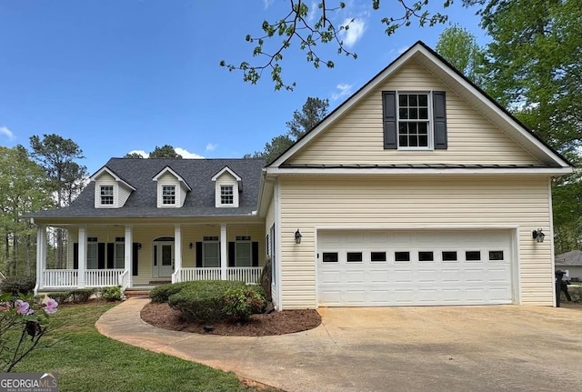 147 S Pine Cove Dr, Lagrange, GA 30240 - view of front of property with a porch, driveway, and a garage