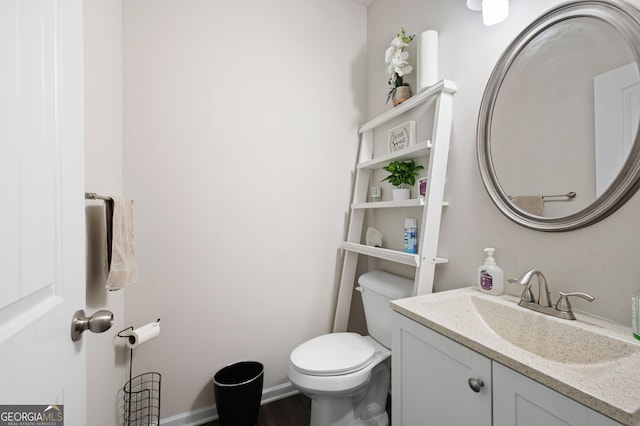 406 Crescent Woode Dr, Dallas, GA 30157 - bathroom featuring toilet and vanity