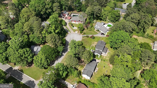 bird's eye view with a residential view