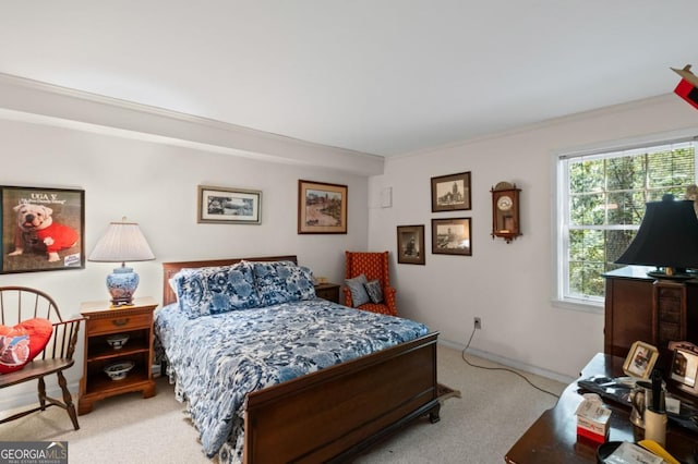681 Hampton Pl SW, Marietta, GA 30064 - bedroom featuring baseboards and light carpet