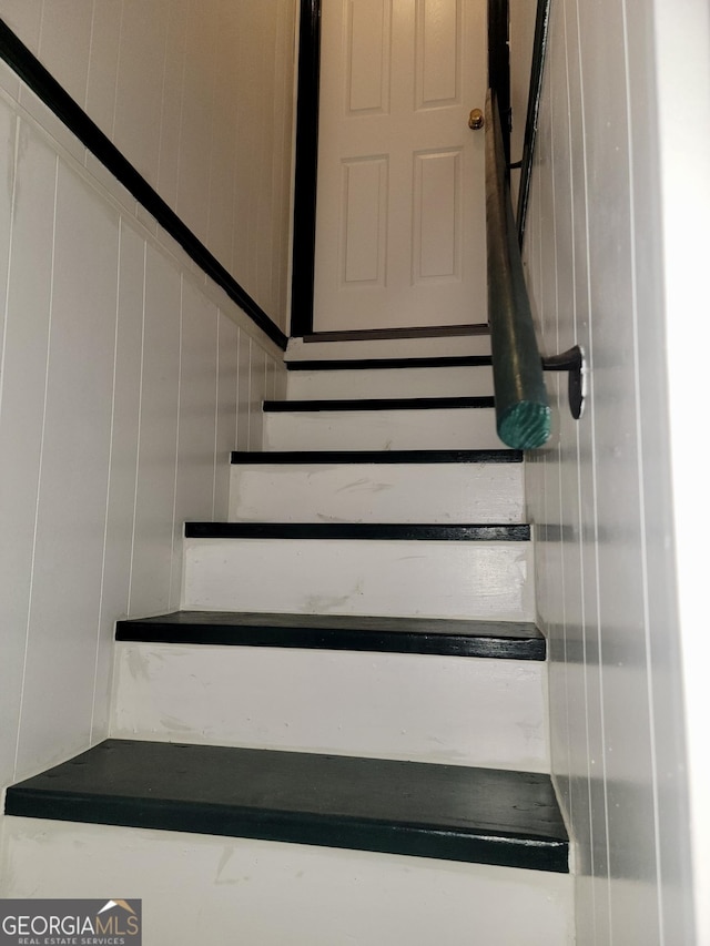 view of staircase