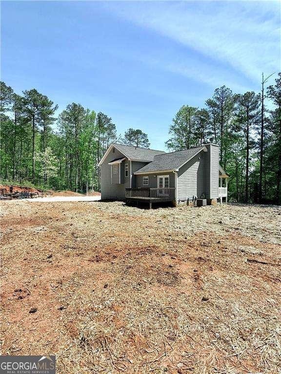 4872 Lewis Rd, Powder Springs, GA 30127 - view of front of property with a deck