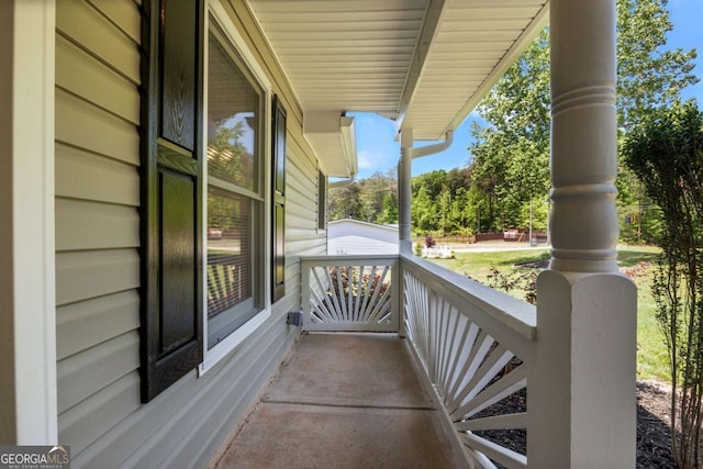 balcony with a porch