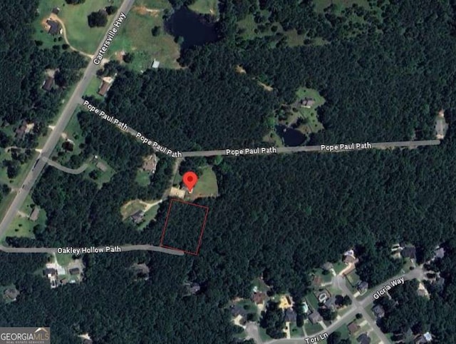 154 Pope Paul Path, Dallas, GA 30132 - aerial overview of property's location