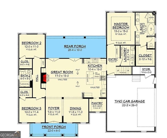 154 Pope Paul Path, Dallas, GA 30132 - property floor plan
