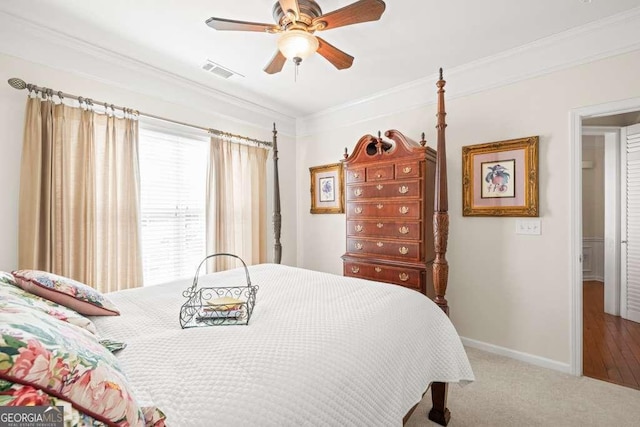 6408 Autumn Crest Ln, Hoschton, GA 30548 - carpeted bedroom featuring ornamental molding and baseboards
