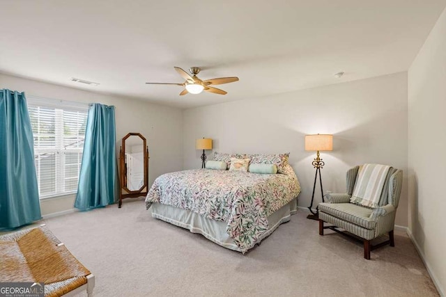 6408 Autumn Crest Ln, Hoschton, GA 30548 - bedroom with carpet floors, baseboards, and a ceiling fan