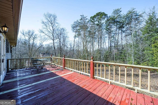 220 Yellowbird Trl Unit 40, Blue Ridge, GA 30513 - wooden terrace with outdoor dining space