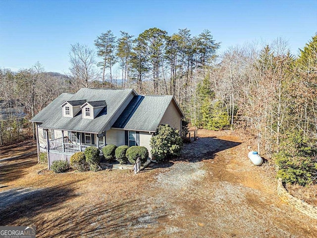 220 Yellowbird Trl Unit 40, Blue Ridge, GA 30513 - view of side of property with covered porch