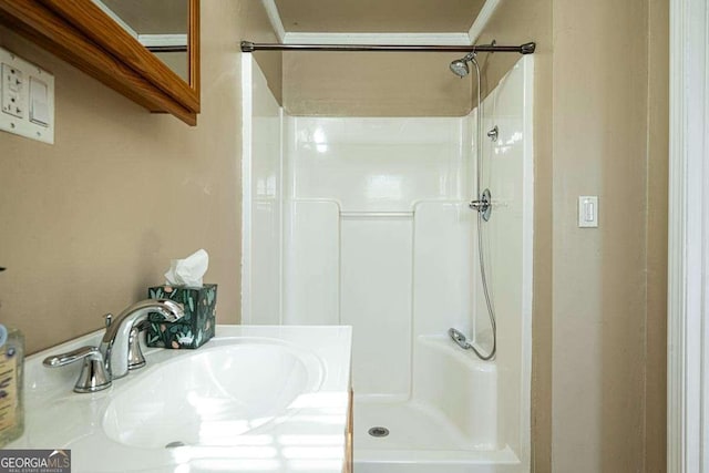 220 Yellowbird Trl Unit 40, Blue Ridge, GA 30513 - bathroom with a sink and a shower