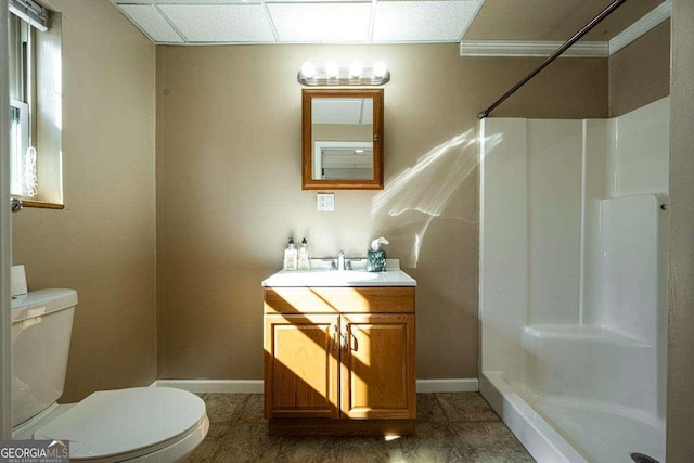 220 Yellowbird Trl Unit 40, Blue Ridge, GA 30513 - full bath with vanity, baseboards, a shower stall, and toilet