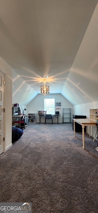 77 Willowrun Dr SW, Rome, GA 30165 - bonus room featuring carpet flooring and vaulted ceiling