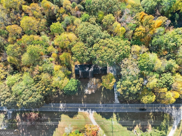 aerial view with a view of trees