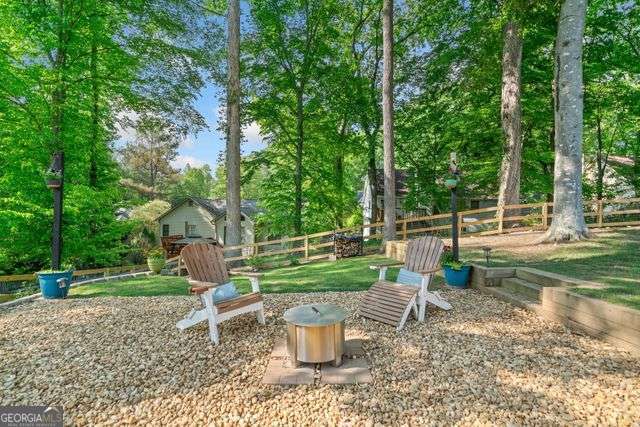 3376 Hickory Ln, Powder Springs, GA 30127 - view of yard featuring a fenced backyard