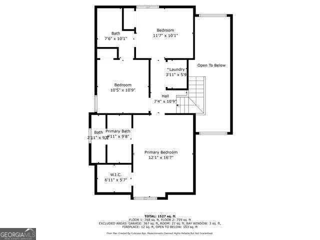 3376 Hickory Ln, Powder Springs, GA 30127 - plan