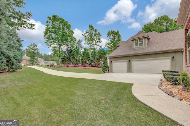 exterior space featuring a garage and driveway