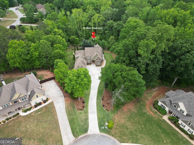 birds eye view of property featuring a residential view
