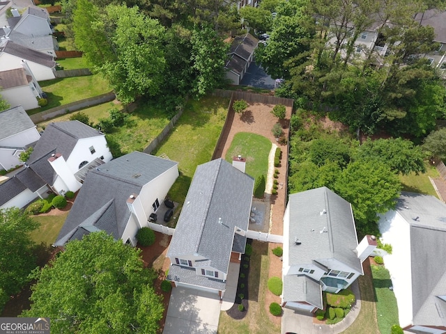 birds eye view of property featuring a residential view