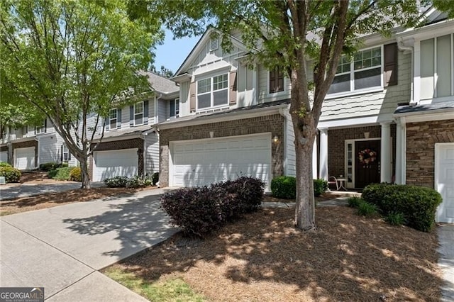 441 Mountain View Ln, Woodstock, GA 30188 - view of property with a garage and concrete driveway