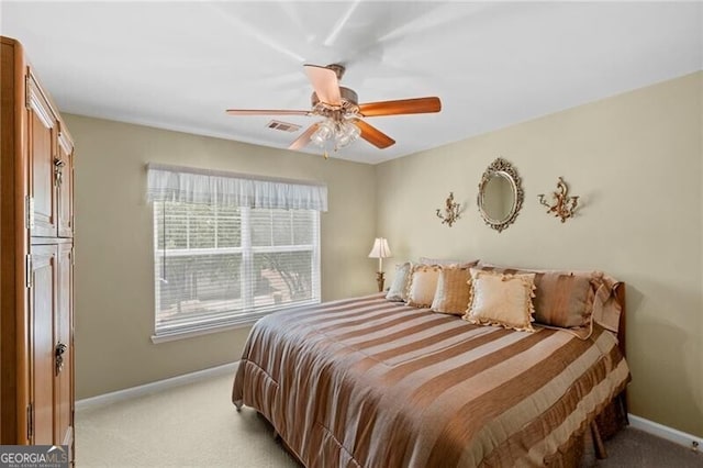 441 Mountain View Ln, Woodstock, GA 30188 - bedroom with baseboards, light colored carpet, and visible vents