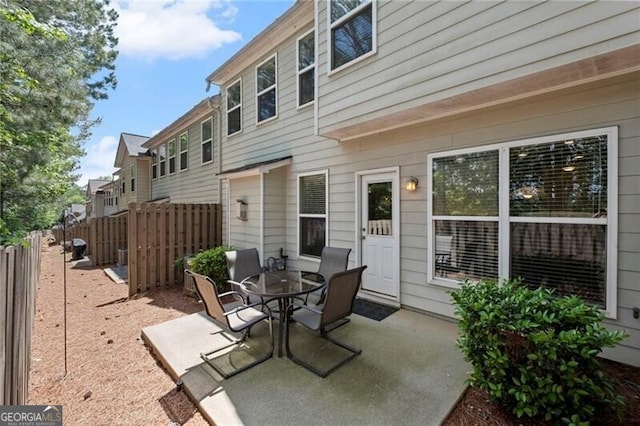 441 Mountain View Ln, Woodstock, GA 30188 - view of patio / terrace with fence and outdoor dining space